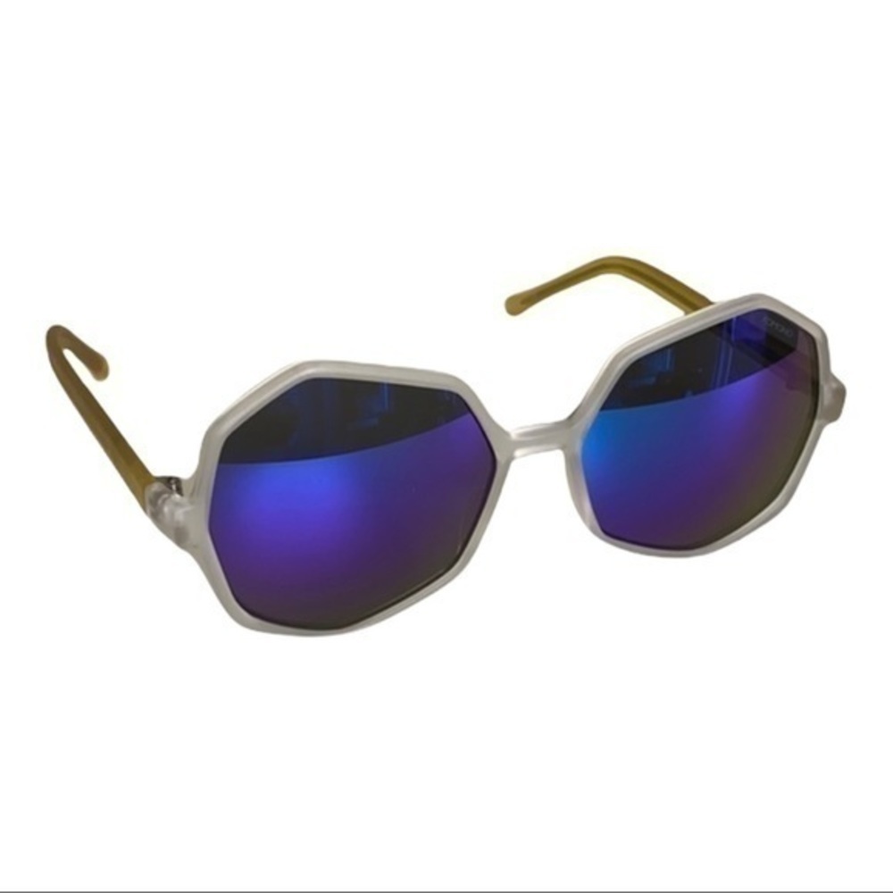 Komono Bonnie Ice Lemon Sunglasses NEW geometric neon - Picture 4 of 14